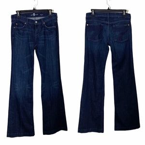 7FAM Dojo Wide Leg Jeans Long Inseam